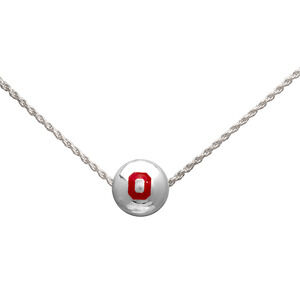 Ohio State Buckeyes Silver Sun Necklace, NCAA